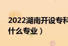 2022湖南開設?？频谋究拼髮W有哪些（都有什么專業(yè)）