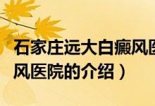 石家莊遠大白癜風(fēng)醫(yī)院（關(guān)于石家莊遠大白癜風(fēng)醫(yī)院的介紹）