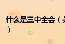 什么是三中全會（關(guān)于什么是三中全會的介紹）