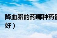 降血脂的藥哪種藥最好（降血脂藥物什么藥最好）