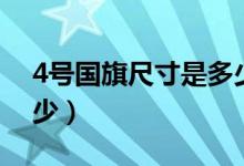 4號(hào)國(guó)旗尺寸是多少（簡(jiǎn)介4號(hào)國(guó)旗尺寸是多少）