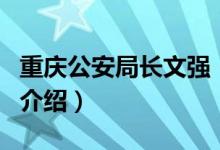 重慶公安局長(zhǎng)文強(qiáng)（關(guān)于重慶公安局長(zhǎng)文強(qiáng)的介紹）