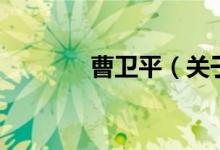 曹衛(wèi)平（關(guān)于曹衛(wèi)平的介紹）