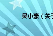 吳小豪（關于吳小豪的介紹）