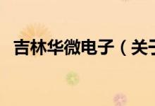 吉林華微電子（關(guān)于吉林華微電子的介紹）
