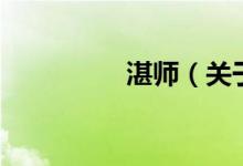 湛師（關(guān)于湛師的介紹）
