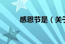 感恩節(jié)是（關于感恩節(jié)是的介紹）