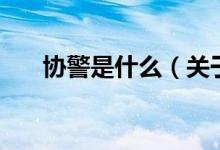 協(xié)警是什么（關(guān)于協(xié)警是什么的介紹）