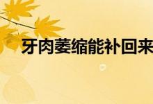 牙肉萎縮能補回來嗎（牙肉萎縮怎么辦）