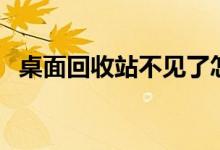桌面回收站不見了怎么辦（六步快速找回）