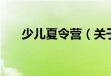 少兒夏令營(yíng)（關(guān)于少兒夏令營(yíng)的介紹）
