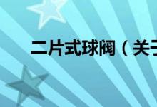 二片式球閥（關(guān)于二片式球閥的介紹）