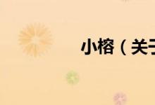 小榕（關(guān)于小榕的介紹）