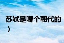 蘇軾是哪個朝代的（蘇軾最著名的詩詞有哪些）