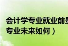 會計學(xué)專業(yè)就業(yè)前景和就業(yè)方向如何（會計學(xué)專業(yè)未來如何）