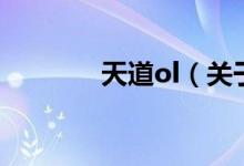 天道ol（關于天道ol的介紹）