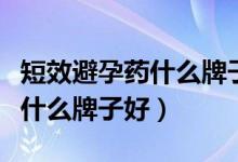 短效避孕藥什么牌子好用又安全（短效避孕藥什么牌子好）