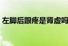 左腳后跟疼是腎虛嗎（左腳后跟疼是腎虛嗎）