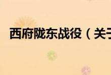 西府隴東戰(zhàn)役（關于西府隴東戰(zhàn)役的介紹）