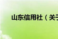 山東信用社（關(guān)于山東信用社的介紹）