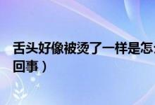 舌頭好像被燙了一樣是怎么回事（舌頭像被燙了的感覺怎么回事）