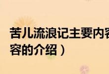 苦兒流浪記主要內(nèi)容（關(guān)于苦兒流浪記主要內(nèi)容的介紹）
