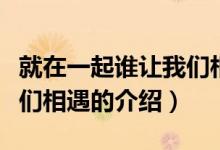 就在一起誰讓我們相遇（關(guān)于就在一起誰讓我們相遇的介紹）