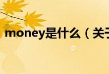 money是什么（關(guān)于money是什么的介紹）