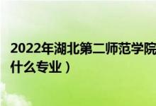 2022年湖北第二師范學(xué)院在湖南招生計劃及招生人數(shù)（都招什么專業(yè)）