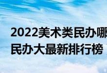 2022美術類民辦哪個最好（2022中國藝術類民辦大最新排行榜）