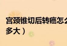 宮頸錐切后轉(zhuǎn)癌怎么辦（宮頸錐切后轉(zhuǎn)癌幾率多大）