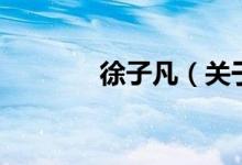 徐子凡（關(guān)于徐子凡的介紹）