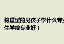 穩(wěn)重型的男孩子學(xué)什么專業(yè)比較好（2022性格開朗外向的男生學(xué)啥專業(yè)好）
