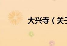 大興寺（關(guān)于大興寺的介紹）