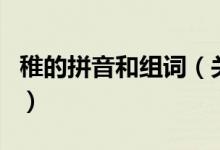 稚的拼音和組詞（關于稚的拼音和組詞的介紹）