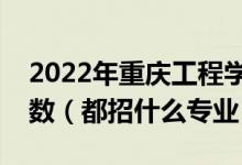 2022年重慶工程學(xué)院各省招生計劃及招生人數(shù)（都招什么專業(yè)）