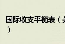 國際收支平衡表（關(guān)于國際收支平衡表的介紹）