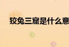 狡兔三窟是什么意思（狡兔三窟的含義）
