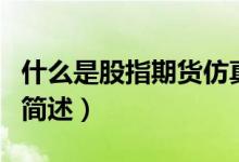什么是股指期貨仿真交易（股指期貨仿真交易簡(jiǎn)述）
