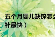 五個月嬰兒缺鋅怎么補(bǔ)比較快（嬰兒缺鋅怎么補(bǔ)最快）