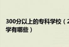 300分以上的?？茖W(xué)校（2022高考300分左右的公辦?？拼髮W(xué)有哪些）