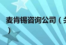 麥肯錫咨詢公司（關(guān)于麥肯錫咨詢公司的介紹）