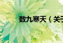 數(shù)九寒天（關(guān)于數(shù)九寒天的介紹）
