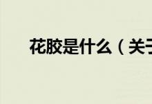 花膠是什么（關(guān)于花膠是什么的介紹）