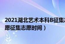 2021湖北藝術(shù)本科B征集志愿（2022湖北藝術(shù)本科A平行志愿征集志愿時(shí)間）