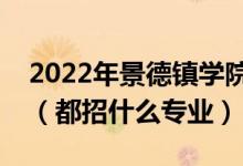 2022年景德鎮(zhèn)學院各省招生計劃及招生人數(shù)（都招什么專業(yè)）