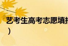 藝考生高考志愿填報(bào)指南（藝術(shù)生志愿怎么報(bào)）