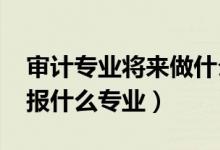 審計(jì)專(zhuān)業(yè)將來(lái)做什么（2022年想做審計(jì)人員報(bào)什么專(zhuān)業(yè)）