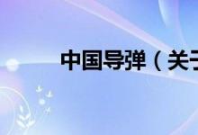 中國導(dǎo)彈（關(guān)于中國導(dǎo)彈的介紹）