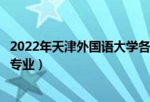 2022年天津外國語大學各省招生計劃及招生人數(shù)（都招什么專業(yè)）